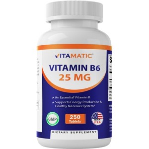 Vitamin B6 25 mg - 250 Tablets - 1 of 4
