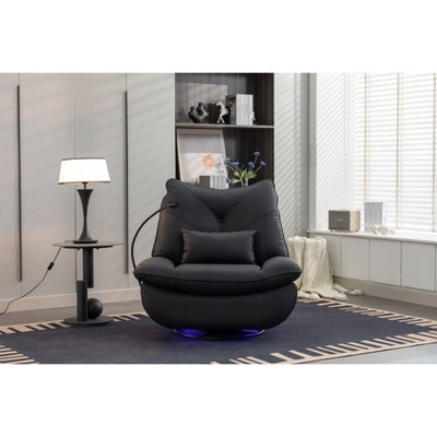 NicBex 270 Swivel Glider Recliner Chair Power Rocking Chair with USB Port for Living Room, Bedroom, Apartment