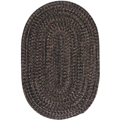 Colonial Mills Hayward Oval Area Rug, 4 by 6-Feet, Black