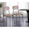 HomeRoots Set of Two Brown And Black Metal and Wood King Louis Back Dining Side Chairs - 2 of 4