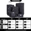 Gulches 5-Piece Lightweight Durable Softshell Luggage Set (18"/23"/27"/Travel Bag/Toiletry Bag) - Black - 2 of 4