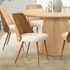 7-Piece Dining Table Set with 52" Round Table and 6 Boucle Rattan Chairs, Modern Dining Set for Kitchen or Dining Room-Maison Boucle - 2 of 4