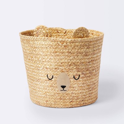 Square Braided Rafia Basket Natural - Brightroom™