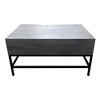 26" Wood Lift-Top Coffee Table with Hidden Storage and Iron Base for Modern Living Room, Multi-Functional Centerpiece - 4 of 4