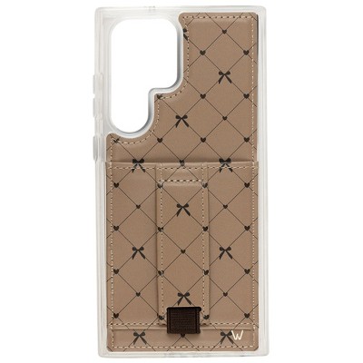 Walli Cases Criss Cross My Heart Phone Case with Wallet and Finger Strap