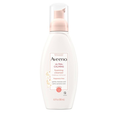 Unscented Aveeno Ultra-Calming Foaming Cleanser For Sensitive Skin - 6 fl oz - image 1 of 4