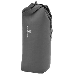 Bear & Bark Top Load Duffle Bag - Grey 40x25" - 110.7L - Large Canvas Military and Army Cargo Style Carryall Duffel for Men and Woman - 1 of 4