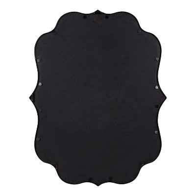 Higby 34.5" x 28.5" Gold Scalloped Wall Mirror