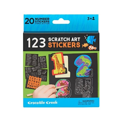 Crocodile Creek Scratch Art Stickers 123