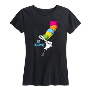 Women's - Dr. Seuss - Cat in the Hat Be Original Short Sleeve Graphic T-Shirt - 1 of 4