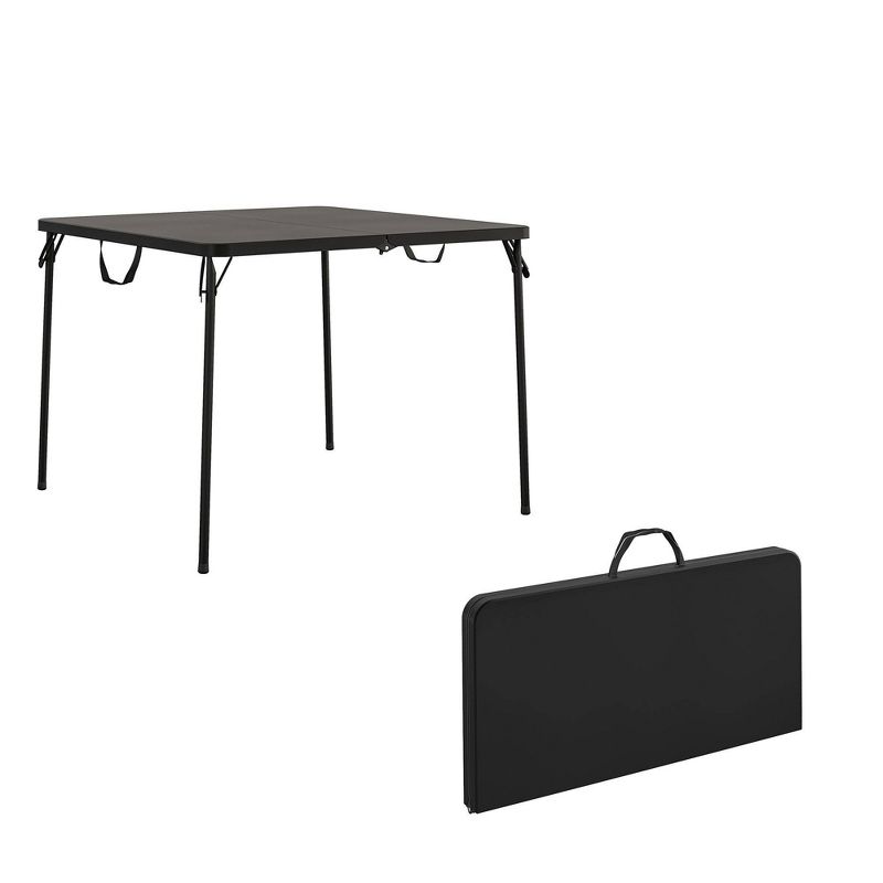 XL 38.5&#34; Fold In Half Card Table with Handle Black - Room &#38; Joy, 3 of 13