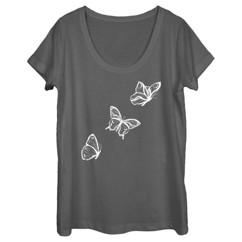 Women's Lost Gods Flying Butterfly Scoop Neck - image 1 of 4