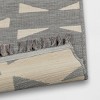 Positive Negative Geo Tapestry Rectangular Woven Outdoor Area Rug Gray - Threshold™ - 4 of 4