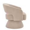 CENGHU Modern Swivel Barrel Chair, Upholstered Velvet Round Accent Chairs,360-Degree Comfy Arm Chair with Open Backrest - 2 of 4