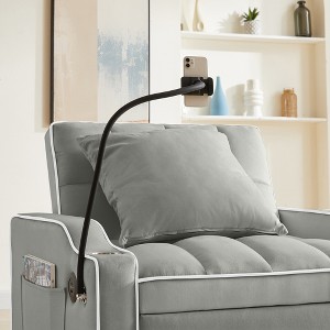 3-in-1 Fabric Convertible Sleeper Chair Sofa Bed with Adjustable Back & USB Port - 1 of 4