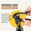 Lever Corkscrew Set by Savoy with Foil Cutter, Extra Teflon Siral, Black Finish - 2 of 4
