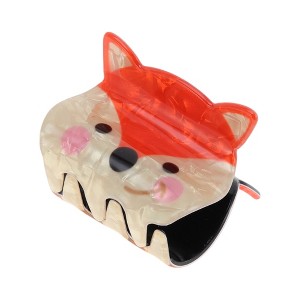 Unique Bargains Fashion Animal Pattern Hair Clips Hairdo Clip Orange 1 Pc - 1 of 4