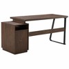 Home Office Writing Desk with 2 Drawers, 65 Inch Study Table Computer Desk Study Writing Table for Bedroom, Home Office Work Space Decoration - 2 of 4