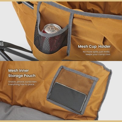 Workwear Tan Heavy-Duty Padded Folding Camping Chair