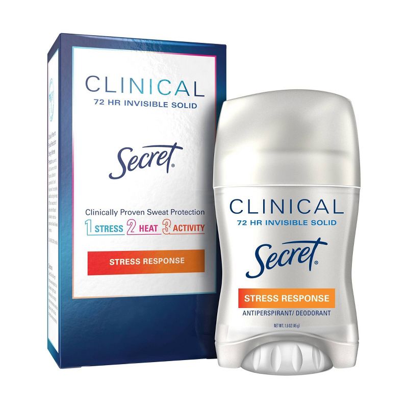 Secret Clinical Strength Invisible Solid Antiperspirant and Deodorant for Women - Stress Response - 1.6oz, 1 of 10