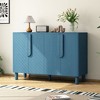 APRILSOUL47.80" 4-Door Buffet Cabinet with Storage, Wood Sideboard Cabinet with Unique Arc Handles - 2 of 4