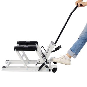 Hydraulic Motorcycle Lift Jack, 1500 LBS Capacity Foot-Operated Motorcycle Lift Table, ATV Scissor Lift Jack with 4.5" - 15" Lifting Range - 1 of 4