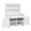 65" Outdoor Potting Bench Table, Wooden Patio Workstation with Storage Shelf, Drawer and Cabinet, Garden Potting Bench for Backyard Patio - 2 of 4