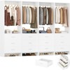 Aheaplus 24'' Freestanding Closet Organizer System with Hanging Rods and Drawers - 2 of 4