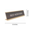 LEMONSODA Gold and Brown Desk Sign - (Best Mom Ever) - 3 of 4