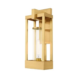 Livex Lighting Delancey 1 - Light Wall Light in  Satin Brass - 1 of 2