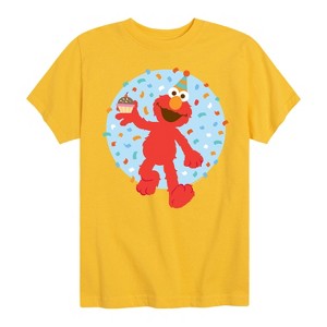Boys' - Sesame Street - Elmo Confetti Cupcake Short Sleeve Graphic T-Shirt - 1 of 4
