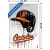 Trends International MLB Baltimore Orioles - Drip Helmet 22 Framed Wall Poster Prints - 3 of 4