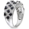 EVERLY JEWELRY | Sterling Silver 1.47 CT TGW Black Spinel Pave Lattice Ring - 2 of 3