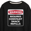 Boys' - Instant Message - Warning Long Sleeve Graphic T-Shirt - 2 of 4