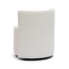 TOV Furniture Alyssa Chenille Upholstered Rolling Desk Chair in Cream - 4 of 4