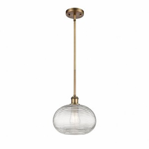 Ithaca - 1 Light Stem Hung Mini Pendant In Industrial Style-9.5 Inches Tall and 10 Inches Wide - 1 of 1