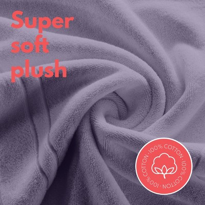 Lavender Luxury Cotton Bath Mat Set - 2 Pack