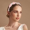 Unique Bargains Girl's Elegant Mesh Headbands 5.51"x4.72"x0.28" Lake Blue Pink 2 Pcs - 2 of 3