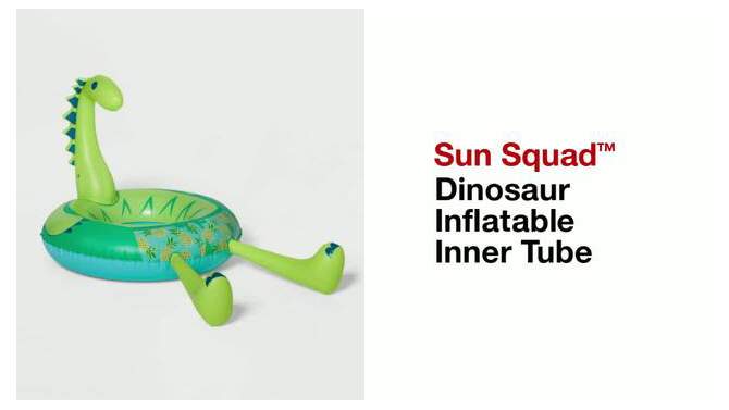 Dinosaur Inflatable Inner Tube - Sun Squad&#8482;, 2 of 9, play video