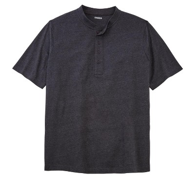 KingSize Men's Big & Tall Shrink-Less Lightweight Henley T-Shirt