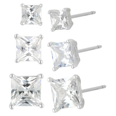 sterling silver stud earrings set