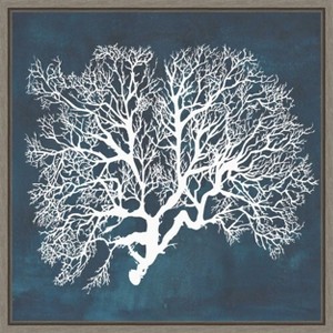 Amanti Art Inverse Sea Fan III by Grace Popp Framed Canvas Wall Art - 1 of 4