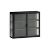 27.56 Inch Wall Cabinet With 2 Glass Doors, 3-Tier Wall Mounted Storage Cabinet With Detachable Shelves, Modern Accent Cabinet - 4 of 4