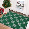 Fulvari Christmas Red and Green Plaid Rug Decor Area Rug Washable Non Slip Stain Rug Christmas New Year Holiday Living Room Decor - 3 of 4