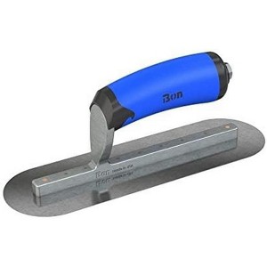 Bon Tool 67-190 Finish Trowel - Round - Car Steel - 10 X 3 - Comfort Grip - Long Shank - 1 of 1