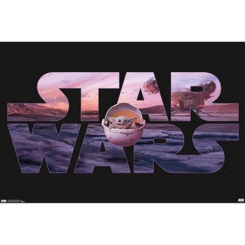 Baby Yoda Mandalorian Star Wars Painting | Star Wars Print