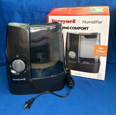 Honeywell Hwm845 Warm Mist Humidifier With Essential Oil Cup Filter Free  Black : Target