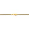 Black Bow Jewelry 0.8mm 14k Yellow Gold Diamond Cut Square Wheat Chain Necklace - 4 of 4