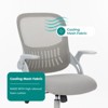 NicBex Home Office Desk Chair,Ergonomic Office Chair with Adjustable Foot Ring,Mesh Office Chair with Adjustable Armrests for Studying Room - 4 of 4