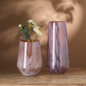 Moda Furnishings Pink Glass Vase - 12" - 1 of 4